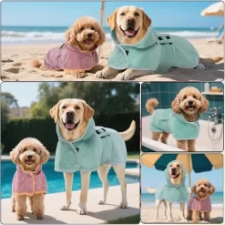 Dog Robes For After Bath - Super Absorbent & Fast Drying Coat With Hood, Bath Towels For Drying Dogs Small, Puppy Bathrobe Beach Essentials -Halloween Costume Store GUEST 2861806b 6d8c 4c27 828f 208588bc1fb5