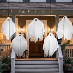 Joyfy 5 Pcs Halloween 27.5'' Hanging Ghost Decoration,Halloween Decor,Front Yard Patio Lawn Garden Outdoor And Holiday Porch Haunted House Tree Décor -Halloween Costume Store GUEST 2905c4a9 7ef2 4f07 ae71 cabb588b3caa