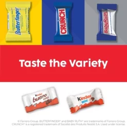 Butterfinger Assorted Kinder Chocolates Halloween Variety Mix Candy - 36.1oz/130ct -Halloween Costume Store GUEST 29824e8e ced8 485a 8006 db185cb36964