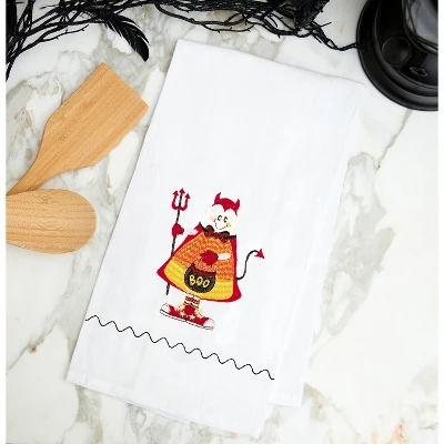 C&F Home Candy Corn Devil Halloween Guest Towel 1 C&F Home Candy Corn Devil Halloween Guest Towel
