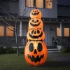 9' Tall Jack Stacked Pumpkins Inflatable Halloween Decoration Orange - Hyde And EEK! Boutique™