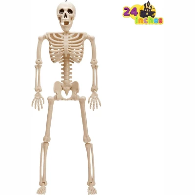 Joyfy 1/2 PCS 24" Posable Skeleton Halloween Decorative Props For Indoor/Outdoor Halloween Decorations, Graveyard Haunted House Spooky Scene Party 7 Joyfy 1/2 PCS 24" Posable Skeleton Halloween Decorative Props For Indoor/Outdoor Halloween Decorations, Graveyard Haunted House Spooky Scene Party - Image 7