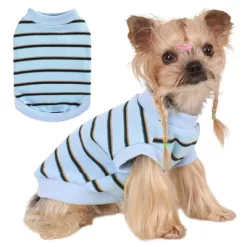 Dog Shirt, Pet Clothes For Chihuahua, Yorkie Teacup Costumes Striped, Small Dogs Sleeveless Tank Top Vest, Breathable Cotton Puppy T-Shirt -Halloween Costume Store GUEST 30cf4fb1 bbbc 436b 83e4 ae295b4c6d04
