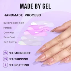 BTArtbox Press-On Nails - Gilded French - M Coffin - 30ct -Halloween Costume Store GUEST 30e6042c 3807 4388 9113 2283672534cb