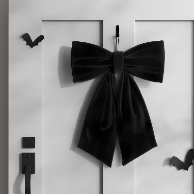 14" Large Bow Halloween Decorative Prop Black - Hyde And EEK! Boutique™ 1 14" Large Bow Halloween Decorative Prop Black - Hyde And EEK! Boutique™