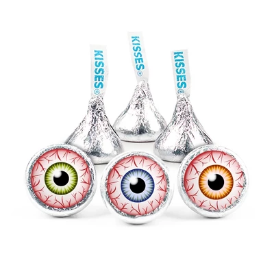 85 Pcs Halloween Party Candy Chocolate Hershey's Kisses By Just Candy (13.6oz) - Eyeballs 1 85 Pcs Halloween Party Candy Chocolate Hershey's Kisses By Just Candy (13.6oz) - Eyeballs
