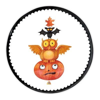 Mary Engelbreit Halloween Platter, Melamine 14.5" 1 Mary Engelbreit Halloween Platter, Melamine 14.5"