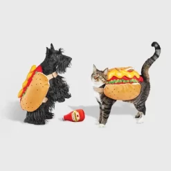 Hot Dog Full Body Halloween Dog And Cat Costume With Ketchup Toy - Boots & Barkley™ -Halloween Costume Store GUEST 34443206 7729 48a3 ac01 c5082be2eddb