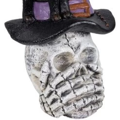 Northlight Skull In Witch Hat With Cat Halloween Decoration - 22.75" -Halloween Costume Store GUEST 346dee41 3681 4f36 a40d 985ba53bdd7c