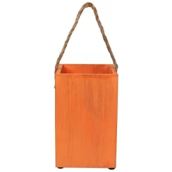 Northlight Large Orange Wood Jack O Lantern Halloween Candle Lantern - 8" -Halloween Costume Store GUEST 37018b93 f617 4530 afea ccec1c024db1