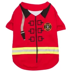 Parisian Pet 'Fire-Barker' Halloween Costume For Dogs & Cats – Firefighter Dog Costume, Pet Halloween Outfit, Red And Yellow -Halloween Costume Store GUEST 37d704b7 58d7 4bbe 9d61 c29e16b6c0d1