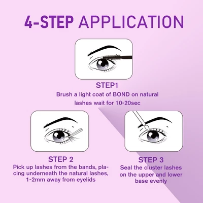 VEYESBEAUTY Dreamy Lash Clusters Eyelash Extensions Thin & Invisible Band DIY Individual False Eyelashes Wispy Lash Tray 8-16mm Mixed Length 5 VEYESBEAUTY Dreamy Lash Clusters Eyelash Extensions Thin & Invisible Band DIY Individual False Eyelashes Wispy Lash Tray 8-16mm Mixed Length - Image 5