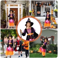 Garvee Glow Witch Dress With Hat--Witch Costume(Orange,M) -Halloween Costume Store GUEST 388e25f1 d30e 4cf3 8dc8 752cc390d883