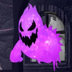 Joyfy 4.5 FT Tall Halloween Inflatable Outdoor Decoration, Inflatable Scary Ghost With Rotating LED For Halloween Window Yard Lawn Outdoor Decoration -Halloween Costume Store GUEST 3ba768dc 2829 4eda a13e f5b9a55c2977