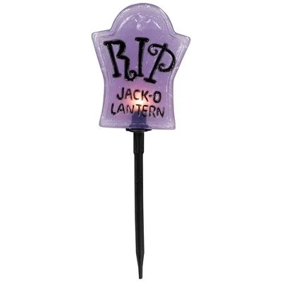 Northlight Lighted R.I.P Tombstone Halloween Outdoor Pathway Markers - 18" - Set Of 3 5 Northlight Lighted R.I.P Tombstone Halloween Outdoor Pathway Markers - 18" - Set Of 3 - Image 5