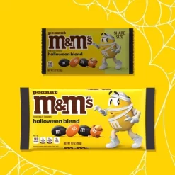 M&M's Peanut Milk Chocolate Halloween Mix Chocolate Candy Bag - 10oz