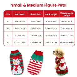IMountek Pet Christmas Turtleneck Sweater For Small Medium Kitten Puppy Cats Dogs Snowman -Halloween Costume Store GUEST 3ef8267b 1a85 4c92 b5f7 58cad5d38601 1