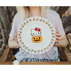 Silver Buffalo Sanrio Hello Kitty Pumpkin Boo 10.5-Inch Ceramic Dinner Plate -Halloween Costume Store GUEST 41f478a9 f93e 47c2 9666 8da15d1da89b