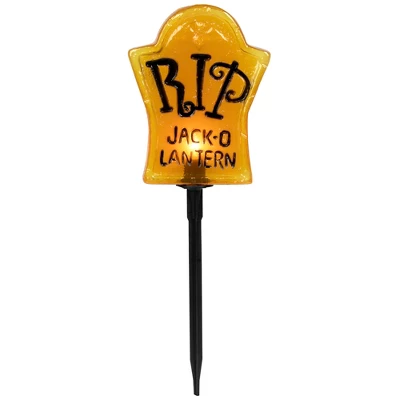Northlight Lighted R.I.P Tombstone Halloween Outdoor Pathway Markers - 18" - Set Of 3 3 Northlight Lighted R.I.P Tombstone Halloween Outdoor Pathway Markers - 18" - Set Of 3 - Image 3