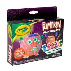 Crayola Pumpkin Painting Kit Monster: Halloween DIY Art Set For Kids, Includes Paint, Brush & Glitter Glue, Ages 4+