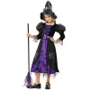Garvee Bat Witch Dress With Hat--Witch Costume Halloween Party Fancy Dress Up Deluxe Set For Girls