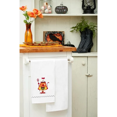 C&F Home Candy Corn Devil Halloween Guest Towel 3 C&F Home Candy Corn Devil Halloween Guest Towel - Image 3