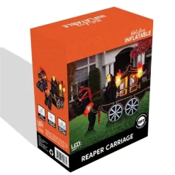 Joyfy 8/10 FT Halloween Inflatable Outdoor Decorations, Carriage/Grim Reaper Driving Car Inflatable With Built-in LEDs For Halloween Party Yard Decor -Halloween Costume Store GUEST 45a5b49f 67f2 4345 8d10 cc8ec3de141e