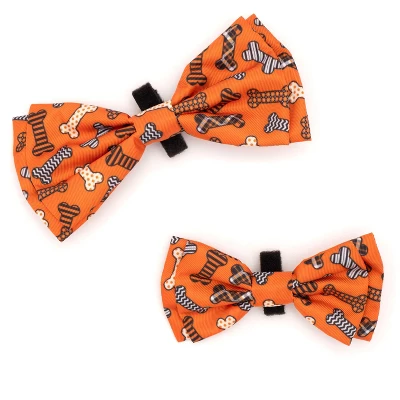 The Worthy Dog Halloween Bones Bow Tie - Adjustable Pet Collar Accessory 3 The Worthy Dog Halloween Bones Bow Tie - Adjustable Pet Collar Accessory - Image 3