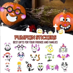 Joyfy 16 Packs Halloween Foam Craft Kit Pumpkin Decor Stickers, Halloween Party Favors School Games Gifts For Kids, Arts Activities Party Supplies -Halloween Costume Store GUEST 4a0d8846 34fb 415e 8e75 b51d1ba0c607