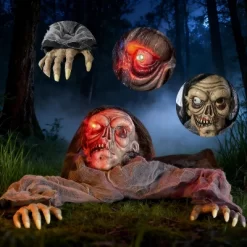 Joyfy Halloween Outdoor Decorations Animated Zombie Groundbreaker Graveyard Decoration Prop With Creepy Decayed Face For Yard Lawn Decorations -Halloween Costume Store GUEST 4b9b4d2a 7340 41b7 a0ca cea46bf92446