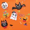 12ct Halloween Characters Foam Platter Craft Kit - Mondo Llama™