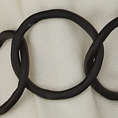 Split P Circles Links Black Napkin Ring Set Of 4 2 Split P Circles Links Black Napkin Ring Set Of 4 - Image 2
