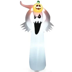 Tangkula Halloween Decoration 6FT Inflatable Blow Up Ghost With Pumpkin LED Lights Yard -Halloween Costume Store GUEST 55bba0e2 54cb 469d b175 24ccc526b391