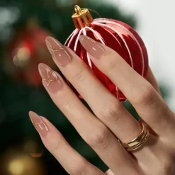 BTArtbox Press-On Nails - Radiant Ribbons - M Almond - 30ct