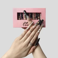 Vynxaria Black Luxurious Wearable Nails For Special Occasions Size M -Halloween Costume Store GUEST 5b186339 4b71 4d33 b95d 67b6b876a34a