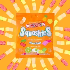 Smarties Squashies – Soft & Chewy Foam Gummies – Available In Multiple Flavors – 1 Pack Or 12 Pack Case