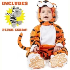 Joyfy Baby Halloween Costume Tiger Jumpsuit With Tail, Toddler One Piece Animal Suit With Hat For Halloween Dress Up Party -Halloween Costume Store GUEST 5b5bbd22 3008 4533 8460 3ddcedfade9e