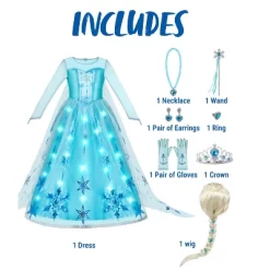Joyfy Halloween Ice Princess Dress Costume For Girls Kids , Light-Up Princess Dress Up Cosplay Party Decor, Sequin Gown For Birthday 19 Joyfy Halloween Ice Princess Dress Costume For Girls Kids , Light-Up Princess Dress Up Cosplay Party Decor, Sequin Gown For Birthday -Halloween Costume Store GUEST 5b8f703b 6ac7 4011 8de0 d920612fca80