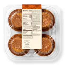 Pumpkin Streusel Muffins - 14oz/4ct - Favorite Dayâ„¢