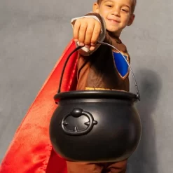 4E's Novelty 7.5" Halloween Plastic Cauldron, Durable Black Cauldron For Party Supplies, Large Halloween Candy Bowl, Perfect Halloween Decor -Halloween Costume Store GUEST 5e807969 6154 46c0 9805 473e5c9a40d1