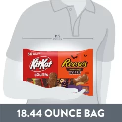 Reese's And Kit Kat Milk Chocolate Halloween Pumpkin Candy Shapes - 18.44oz/30pc -Halloween Costume Store GUEST 5ee878b7 c450 4561 9a03 6cf46c8a1b7e