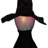 Slickblue Outdoor 63" Halloween Witch Prop With Glowing Head, Motion, And Creepy Sound Effects