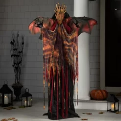 Northlight Lighted And Animated Standing Dragon Man With Sound Halloween Figure - 5.75'