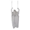 5 Ft. 1/4" Light-Up Life-Size Ghost On A Swing Halloween Decoration