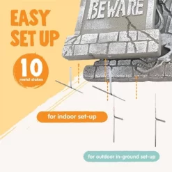 Joyfy 17" Halloween Foam Graveyard Tombstones Decoration For Halloween Prop Cemetery Outdoor, Yard Lawn Decorations, Party Supplies 5 PCS -Halloween Costume Store GUEST 644a82cf 66c5 4bb2 aaff 054f1204c8ed