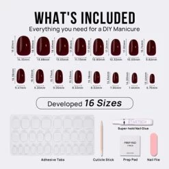 BTArtbox Press-On Nails - Coffee Bean - S Oval - 32ct -Halloween Costume Store GUEST 64e344b5 0874 45b5 b087 0a2408f15879