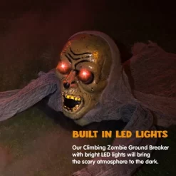 Joyfy Groundbreaking Zombie Halloween Décor, Halloween Climbing Zombie Sound And Flashing Eyes, Yard Garden Party Decorations For Outdoor Indoor -Halloween Costume Store GUEST 663c9897 a5c4 4134 9462 bc59805ccb30