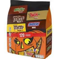 Mars - M&M's, Snickers, Twix & Milky Way Chocolate Halloween Candy Variety Pack Bulk Bag - 46.19oz/120ct -Halloween Costume Store GUEST 66f3a977 d48c 416b 8a06 e8c3ef0340a4