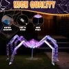 Karl Home 3ft Halloween Lighted Spider With 340 Lights Outdoor Decoration