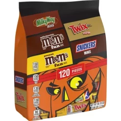 Mars - M&M's, Snickers, Twix & Milky Way Chocolate Halloween Candy Variety Pack Bulk Bag - 46.19oz/120ct -Halloween Costume Store GUEST 6c25b9ed b45a 48e4 9f34 543f1ba5fa5d